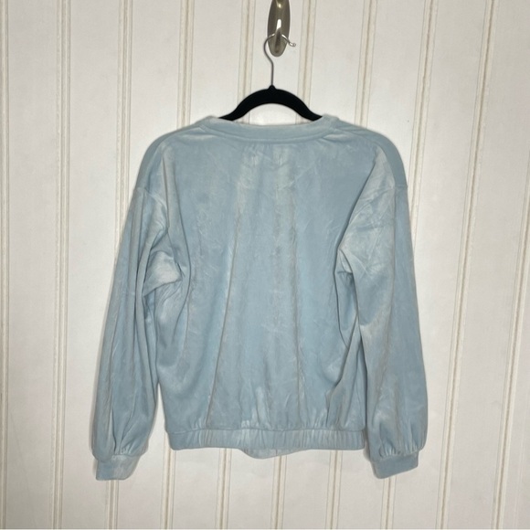 UGG Shanara Stretch Velour Top in Pool Blue XS 575 - Picture 5 of 10